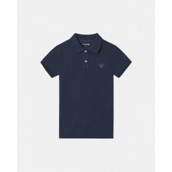 Polo kids raqueta trasera azul medio para Niño
