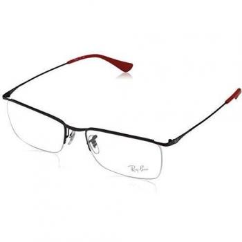 Ray-Ban 0Rx6370, Monturas de Gafas para Hombre, Matte Black, 55