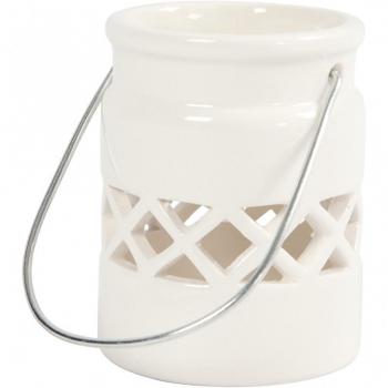 Lámpara de Techo Blanca, Altura 8 cm, Diámetro 6,2 cm, Pack de 2 unidades