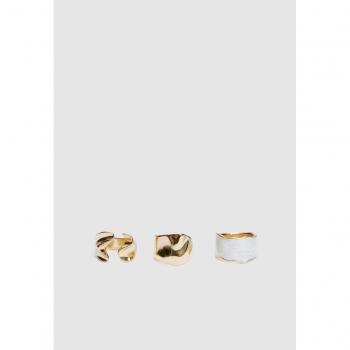 Irregular Gold Ring Set of 3