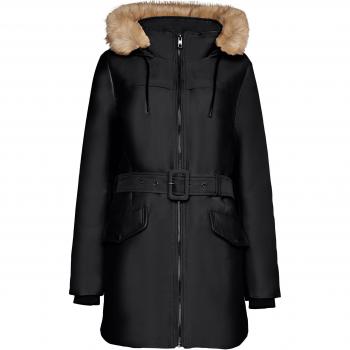 Esprit Women's Faux Fur Hooded Belted Parka