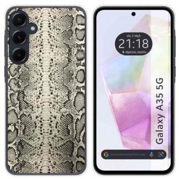 Funda de Silicona para Samsung Galaxy A35 5G con Diseño Animal 01 y Dibujos