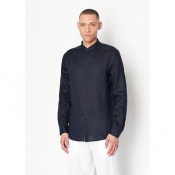 Armani Exchange Men's Casual Navy Long Sleeve Shirt, Size XS