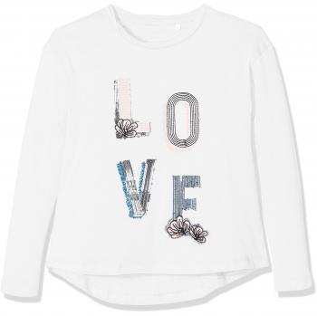 NAME IT Nitjubina Ls Top F Nmt, Camisa Manga Larga para Niñas, Blanco