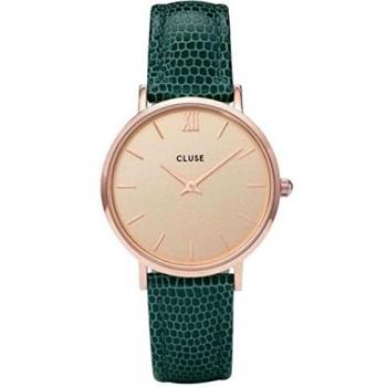 CLUSE Reloj Analógico para Mujer de Cuarzo con Correa en Cuero CL30052