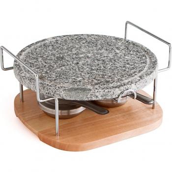 Quid Aquitaine - Piedra de asar redonda con 2 quemadores