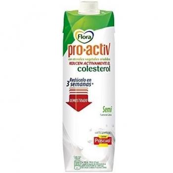 Flora - Leche Pro-Activ Semi 1 L