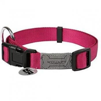 Wouapy Collar para Perro Basic Line, Collar Fucsia de 20/30 cm para Perro Otro Fushia