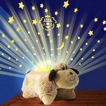 Mookie - Perro de peluche con proyector de luces