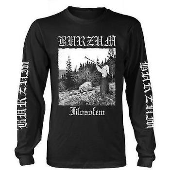 Camiseta de Manga Larga Unisex Adulto Burzum Filosofem 2018 Negra M