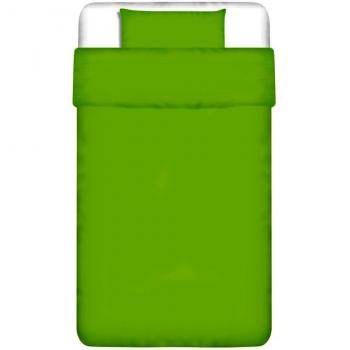 vidaXL set funda edredón 2 piezas algodón color verde 155x200/80x80 cm