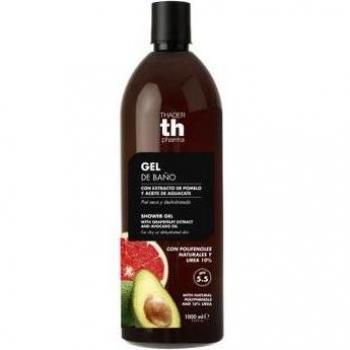 Thader Th Pharma Gel de Baño con Polifenoles Naturales, Extracto de Pomelo y Aceite de Aguacate para Piel Seca y Deshidratada 1000ml