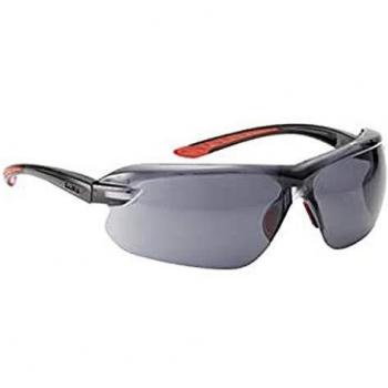 Gafas de Seguridad BOLLE Iri-S Platinum con Lentes Ahumados y Patillas Pivoteantes