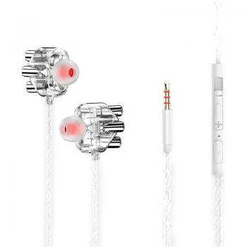 Auriculares Estéreo con Control por Cable de 3,5mm, Sonido Envolvente Supergraves, Sin Retraso, para Videojuegos y Deportes, con Micrófono