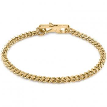 Guess - Pulsera de hombre My Chains de acero dorado, modelo JUMB01332JWYGS
