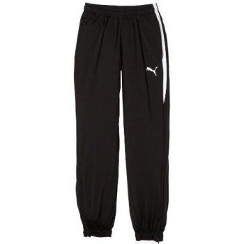 PUMA Präsentationshose Spirit Poly Pants W Zipped Leg Opening - Pantalones de fútbol, color negro, blanco, talla 8 años