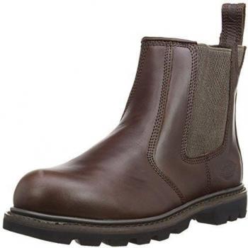 DICKIES Fife - Botines chelsea hombre, color marrón, talla 44