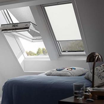 Cortina Oscurecimiento Manual Beige VELUX CK02 55x78 cm con Guías de Aluminio