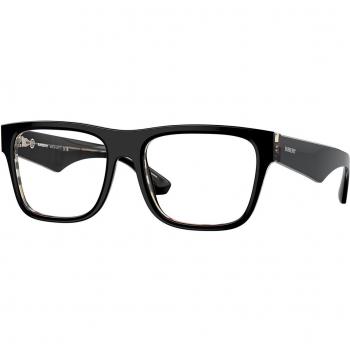 Burberry BE2411F Asian Fit 4121 Men's Eyeglasses Black Size 55 - Frame Only with Blue Light Block Available