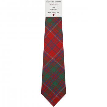 Mens All Wool Tie Woven Scotland - Grant Ancient Tartan