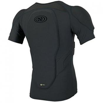 iXS Carve Upper Body Protective Shirt - Breathable Moisture-Wicking MTB Armor (Gray, S/M)