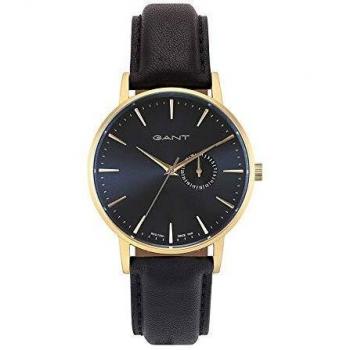 Gant Mens Analogue Quartz Watch with Leather Strap 7630043924563