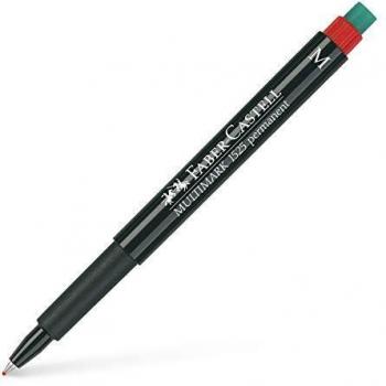 Marcador Faber-Castell multimarca M, permanente, color rojo Multimark M, permanent