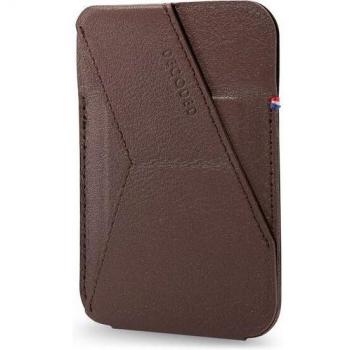 Soporte Magnético para Tarjetas MagSafe de Piel Marrón - Decoded