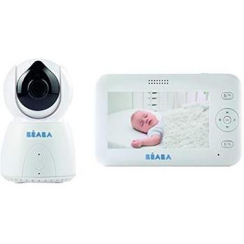 BÉABA Vigilabebés Zen plus, Inalámbrico con Cámara HD, Multifunciones, Vídeo, Walkie-Talkie, Termómetro Integrado, Alarma y Temporizador, Monitor de bebé de Gran Alcance para Bebés y Niños