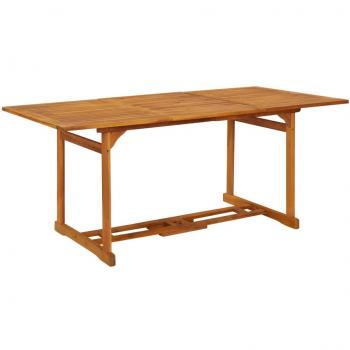 Rustic Garden Dining Table Solid Acacia Wood 180x90x75 cm