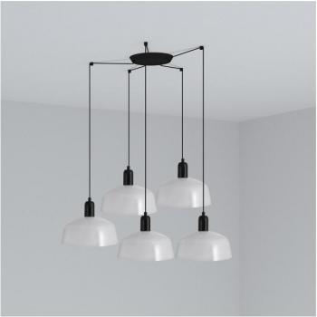 Lámpara Colgante Tatawin Mediana de 5 Luces Blanca