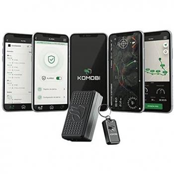 KOMOBI Pro, el localizador GPS para Motos más Inteligente del Mercado: telemetría Profesional, Alarma de área y Movimiento, Seguimiento en Tiempo Real, no Consume batería de tu Moto.