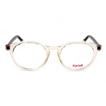 Kartell KL002V 03 Men's Eyeglasses Brown Size 50 - Blue Light Block Available