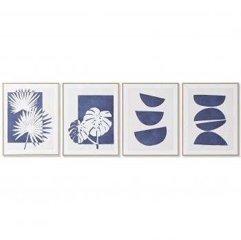 Cuadro Urbano DKD Home Decor 60 x 4 x 80 cm (4 Piezas) (2 Unidades)