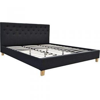 Cama Emmy - 180 x 200 cm - Gris oscuro