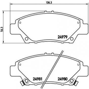 Pastillas de freno BREMBO Xtra P 28 050X, Juego de pastillas para freno de disco delantero