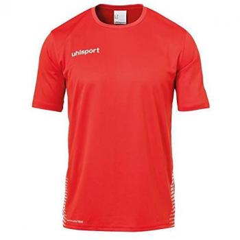 uhlsport Score Training T-Shirt Camiseta De Entrenamiento, Hombre, Rojo/Blanco, 128