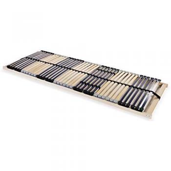 vidaXL Somier de Láminas con 42 Listones 7 Regiones 80x200 cm Mueble Cama