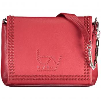 Byblos Elegant Red Chain-Strap Shoulder Bag