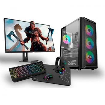 Pack PC Gaming Racing AMD Ryzen 5 5600G/16GB DDR4/480GB SSD/RX 6600 + Monitor 24 Full HD + Teclado + Ratón