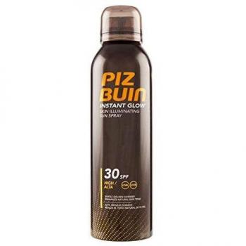 Piz Buin, Instant Glow Protector Solar en Spray SPF 30, Protección Alta, 150 ml