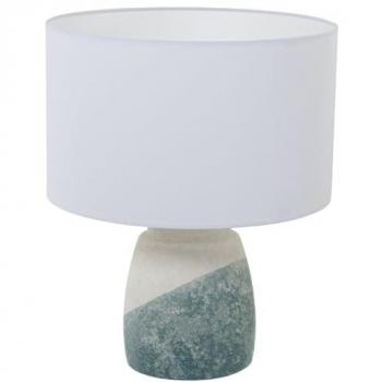 Lámpara de mesa Alexandra House Living Azul Blanco Beige Cerámica 60 W 35 x 42 x 35 cm