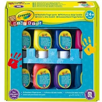 Crayola 7958 - 8 Pinturas de Dedos Lavables Mini Kids , color/modelo surtido