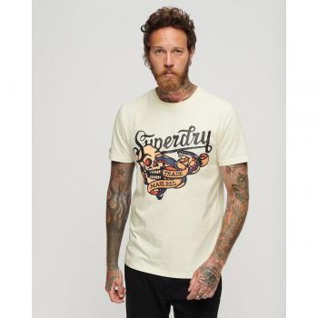 Camiseta Manga Corta Cuello Redondo Ancho Tattoo Script Graphic de Superdry