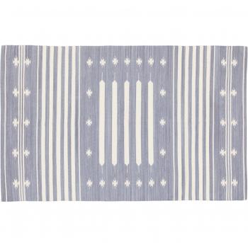 Tapete Kilim auténtico 200x140 cm gris, hecho a mano, ideal para sala y cocina (lavable)
