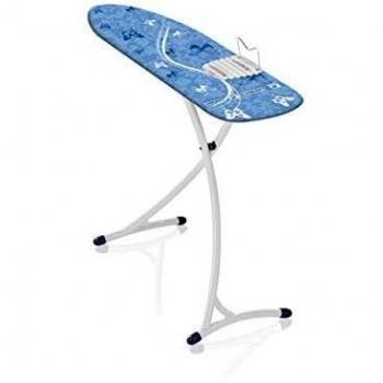 Leifheit Air Board XL Ergo - Tabla de planchar de plástico, color azul/blanco, 140x38 cm