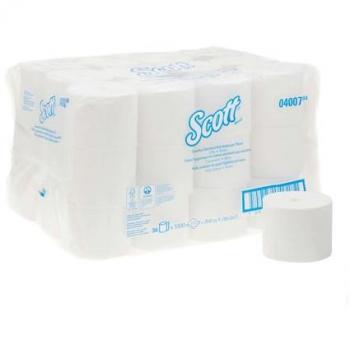 Scott Coreless Toilet Paper 2-Ply, 1000 Sheets per Roll, Pack of 36 Rolls
