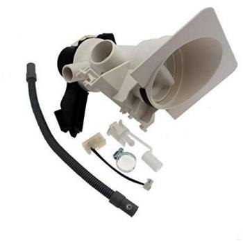 Bomba de desagüe original 481231028144 para lavadoras Whirlpool, Bauknecht, Laden, Ikea, Ignis, Bosch y Zanussi