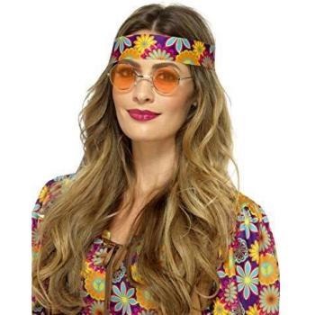 Smiffy's 43060 Gafas hippies, naranja