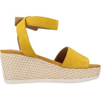 Sandalias Mujer Geox D Lipari A, color amarillo, características: diseño cómodo, suela de goma antideslizante, plantilla acolchada, cierre con hebilla ajustable y material transpirable